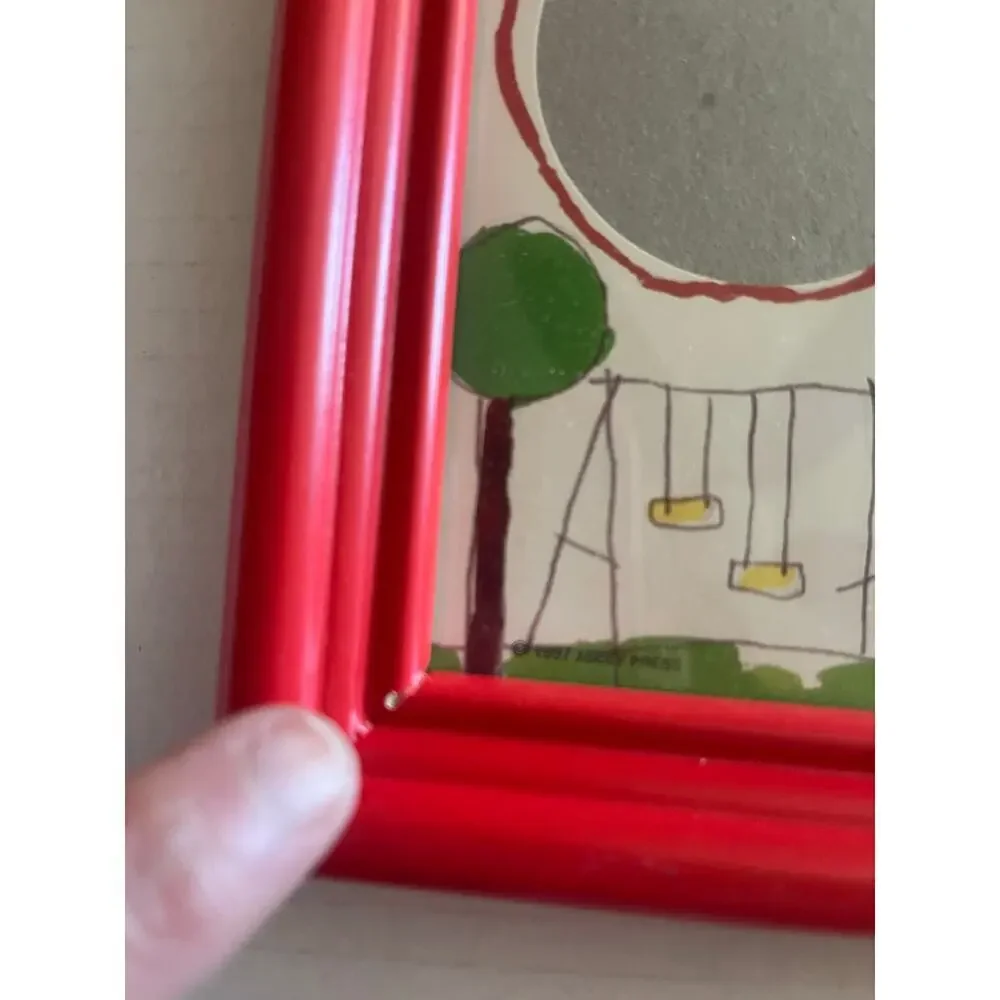 New‎ Mommy and Me Collage Wood  Picture Red Frame